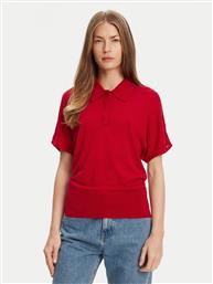 POLO WW0WW45652 ΚΟΚΚΙΝΟ REGULAR FIT TOMMY HILFIGER