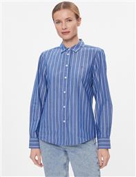 ΠΟΥΚΑΜΙΣΟ BASEBALL STRIPE REGULAR SHIRT WW0WW41155 ΜΠΛΕ REGULAR FIT TOMMY HILFIGER