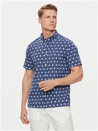 ΠΟΥΚΑΜΙΣΟ MINI PALM PRINT MW0MW34582 ΣΚΟΥΡΟ ΜΠΛΕ SLIM FIT TOMMY HILFIGER