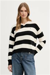 ΠΟΥΛΟΒΕΡ ΑΠΟ ΚΑΣΜΙΡ ΧΡΩΜΑ: ΜΑΥΡΟ, WW0WW47655 TOMMY HILFIGER