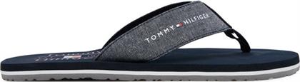 ΣΑΓΙΟΝΑΡΕΣ CHAMBRAY BEACH SANDAL FM0FM05570 ΣΚΟΥΡΟ ΜΠΛΕ TOMMY HILFIGER