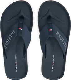 ΣΑΓΙΟΝΑΡΕΣ COMFORT HILFIGER BEACH SANDAL FM0FM05341 ΣΚΟΥΡΟ ΜΠΛΕ TOMMY HILFIGER