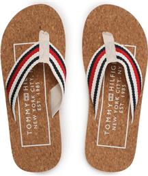 ΣΑΓΙΟΝΑΡΕΣ CORK BEACH SANDAL FM0FM04475 ΜΠΕΖ TOMMY HILFIGER