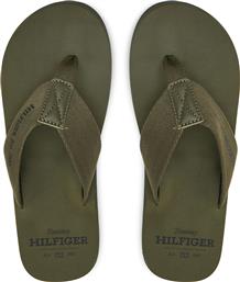 ΣΑΓΙΟΝΑΡΕΣ HILFIGER 85 BEACH SANDAL FM0FM05339 ΠΡΑΣΙΝΟ TOMMY HILFIGER