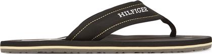 ΣΑΓΙΟΝΑΡΕΣ HILFIGER H PADDED BEACH SANDAL FM0FM05536 ΜΑΥΡΟ TOMMY HILFIGER