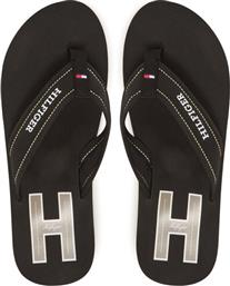 ΣΑΓΙΟΝΑΡΕΣ HILFIGER H PADDED BEACH SANDAL FM0FM05536 ΜΑΥΡΟ TOMMY HILFIGER