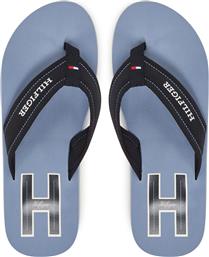 ΣΑΓΙΟΝΑΡΕΣ HILFIGER H PADDED BEACH SANDAL FM0FM05536 ΣΚΟΥΡΟ ΜΠΛΕ TOMMY HILFIGER