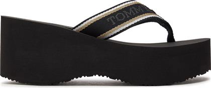 ΣΑΓΙΟΝΑΡΕΣ IM PLATFORM BEACH SANDAL FW0FW08236 ΜΑΥΡΟ TOMMY HILFIGER