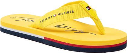 ΣΑΓΙΟΝΑΡΕΣ LOGO PRINT FLIP FLOP T3A8-32190-0058 M ΚΙΤΡΙΝΟ TOMMY HILFIGER από το EPAPOUTSIA