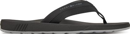 ΣΑΓΙΟΝΑΡΕΣ MOLDED HILFIGER BEACH SANDAL FM0FM05361 ΜΑΥΡΟ TOMMY HILFIGER