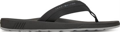 ΣΑΓΙΟΝΑΡΕΣ MOLDED HILFIGER BEACH SANDAL FM0FM05361 ΜΑΥΡΟ TOMMY HILFIGER