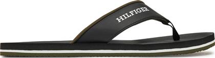 ΣΑΓΙΟΝΑΡΕΣ PADDED COMFORT HILFIGER B SANDAL FM0FM05440 ΜΑΥΡΟ TOMMY HILFIGER