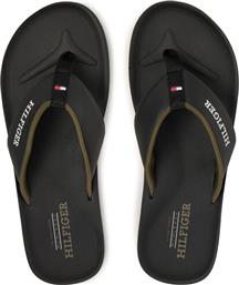 ΣΑΓΙΟΝΑΡΕΣ PADDED COMFORT HILFIGER B SANDAL FM0FM05440 ΜΑΥΡΟ TOMMY HILFIGER