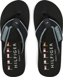 ΣΑΓΙΟΝΑΡΕΣ PATCH HILFIGER BEACH SANDAL FM0FM05435 ΜΑΥΡΟ TOMMY HILFIGER