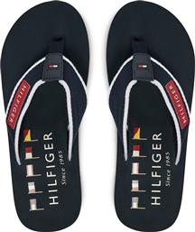 ΣΑΓΙΟΝΑΡΕΣ PATCH HILFIGER BEACH SANDAL FM0FM05435 ΣΚΟΥΡΟ ΜΠΛΕ TOMMY HILFIGER