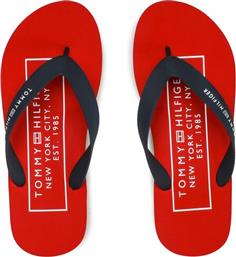 ΣΑΓΙΟΝΑΡΕΣ RUBBER HILFIGER BEACH SANDAL FM0FM04468 ΣΚΟΥΡΟ ΜΠΛΕ TOMMY HILFIGER