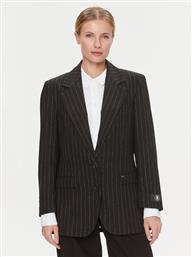 ΣΑΚΑΚΙ OVERSIZED PREP PINSTRIPE BLAZER WW0WW40498 ΜΑΥΡΟ REGULAR FIT TOMMY HILFIGER