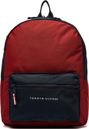 ΣΑΚΙΔΙΟ ESSENTIAL COLORBLOCK BACKPACK AU0AU01917 ΚΟΚΚΙΝΟ TOMMY HILFIGER