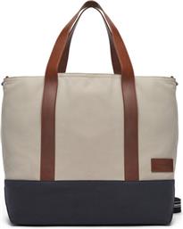 ΣΑΚΟΣ TH CASUAL TOTE AM0AM13368 ΜΠΕΖ TOMMY HILFIGER