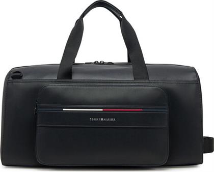 ΣΑΚΟΣ TH FOUNDATION DUFFLE AM0AM13364 ΜΑΥΡΟ TOMMY HILFIGER