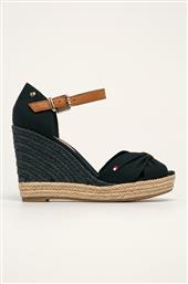 ΣΑΝΔΑΛΙΑ BASIC OPENED TOE HIGH WEDGE ΧΡΩΜΑ: ΝΑΥΤΙΚΟ ΜΠΛΕ FW0FW04784 TOMMY HILFIGER