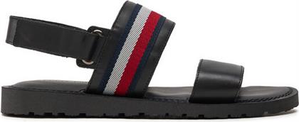 ΣΑΝΔΑΛΙΑ CORE HILFIGER LTH STRAPPY SANDAL FM0FM05009 ΜΑΥΡΟ TOMMY HILFIGER