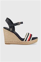 ΣΑΝΔΑΛΙΑ CORPORATE WEDGE ΧΡΩΜΑ: ΝΑΥΤΙΚΟ ΜΠΛΕ, FW0FW07086 TOMMY HILFIGER