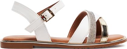 ΣΑΝΔΑΛΙΑ FLAT SANDAL T3A2-33252-0326 ΛΕΥΚΟ TOMMY HILFIGER