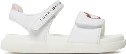 ΣΑΝΔΑΛΙΑ HEART PRINT VELCRO SANDAL T1A2-33232-0326 S ΛΕΥΚΟ TOMMY HILFIGER