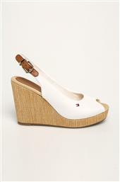 ΣΑΝΔΑΛΙΑ ICONIC ELENA SLING BACK WEDGE FW0FW04789 TOMMY HILFIGER