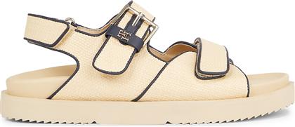 ΣΑΝΔΑΛΙΑ RAFIA SPORTY SANDAL FW0FW07896 ΜΠΕΖ TOMMY HILFIGER