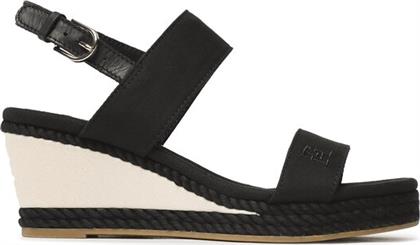 ΣΑΝΔΑΛΙΑ ROPE WEBBING MID WEDGE FW0FW07092 ΜΑΥΡΟ TOMMY HILFIGER