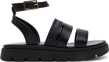 ΣΑΝΔΑΛΙΑ SANDAL T4A2-33798-0371 M ΜΑΥΡΟ TOMMY HILFIGER