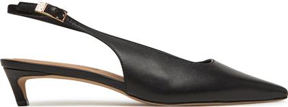 ΣΑΝΔΑΛΙΑ SQUARED TOE KITTEN SLINGBACK FW0FW08711 ΜΑΥΡΟ TOMMY HILFIGER