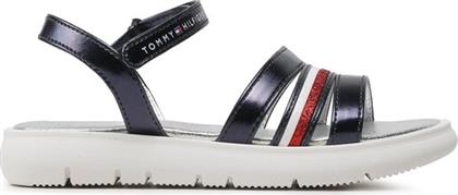 ΣΑΝΔΑΛΙΑ STRIPES VELCRO T4A2-32771-1372 M ΣΚΟΥΡΟ ΜΠΛΕ TOMMY HILFIGER