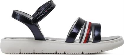 ΣΑΝΔΑΛΙΑ STRIPES VELCRO T4A2-32771-1372 S ΣΚΟΥΡΟ ΜΠΛΕ TOMMY HILFIGER