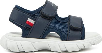 ΣΑΝΔΑΛΙΑ VELCRO SANDAL T1B2-33898-1591 M ΣΚΟΥΡΟ ΜΠΛΕ TOMMY HILFIGER