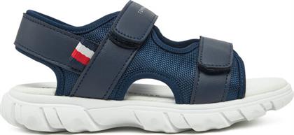 ΣΑΝΔΑΛΙΑ VELCRO SANDAL T1B2-33898-1591 S ΣΚΟΥΡΟ ΜΠΛΕ TOMMY HILFIGER