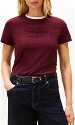 SCRIPT REG C-NK SS TEE TOMMY HILFIGER