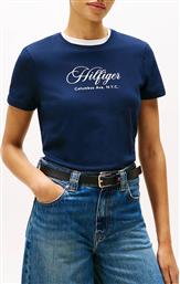 SCRIPT REG C-NK SS TEE TOMMY HILFIGER