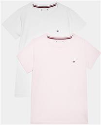 ΣΕΤ 2 T-SHIRTS UG0UG00307 ΡΟΖ REGULAR FIT TOMMY HILFIGER