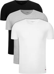 ΣΕΤ 3 T-SHIRTS VN TEE 3 PACK PREMIUM ESSENTIALIS 2S87903767 ΕΓΧΡΩΜΟ SLIM FIT TOMMY HILFIGER