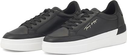 SIGNATURE LEATHER SNEAKER FW0FW06665 - 00873 TOMMY HILFIGER