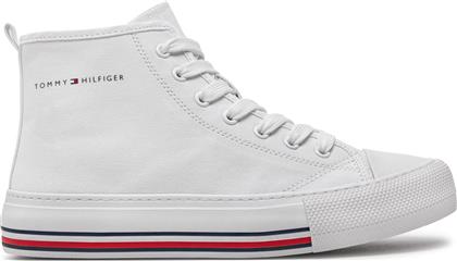 SNEAKERS HIGH TOP LACE-UP SNEAKER T3A9-33188-1687 S WHITE 100 TOMMY HILFIGER