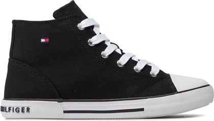 SNEAKERS HIGT TOP LACE-UP SNEAKER T3X4-32209-0890 S BLACK 999 TOMMY HILFIGER από το EPAPOUTSIA