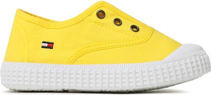 SNEAKERS LOW CUT EASY - ON SNEAKER T1X9-32824-0890 S YELLOW 200 TOMMY HILFIGER από το EPAPOUTSIA