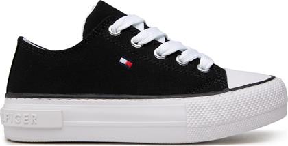 SNEAKERS LOW CUT LACE-UP SNEAKER T3A4-32118-0890 M BLACK 999 TOMMY HILFIGER