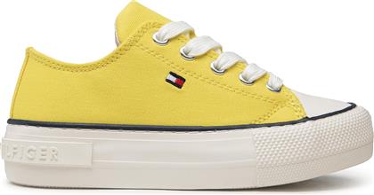 SNEAKERS LOW CUT LACE-UP SNEAKER T3A4-32118-0890 M YELLOW 200 TOMMY HILFIGER από το EPAPOUTSIA