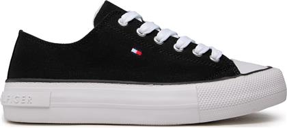 SNEAKERS LOW CUT LACE-UP SNEAKER T3A4-32118-0890 S BLACK 999 TOMMY HILFIGER