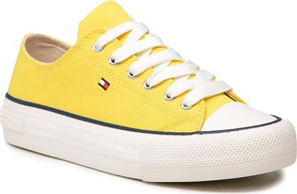 SNEAKERS LOW CUT LACE-UP SNEAKER T3A4-32118-0890 S YELLOW 200 TOMMY HILFIGER
